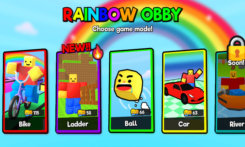 rainbow obby screenshot